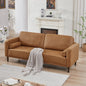 3 Seat 78.9'' Modern Camel Oversized Corduroy Couch with Square Arm