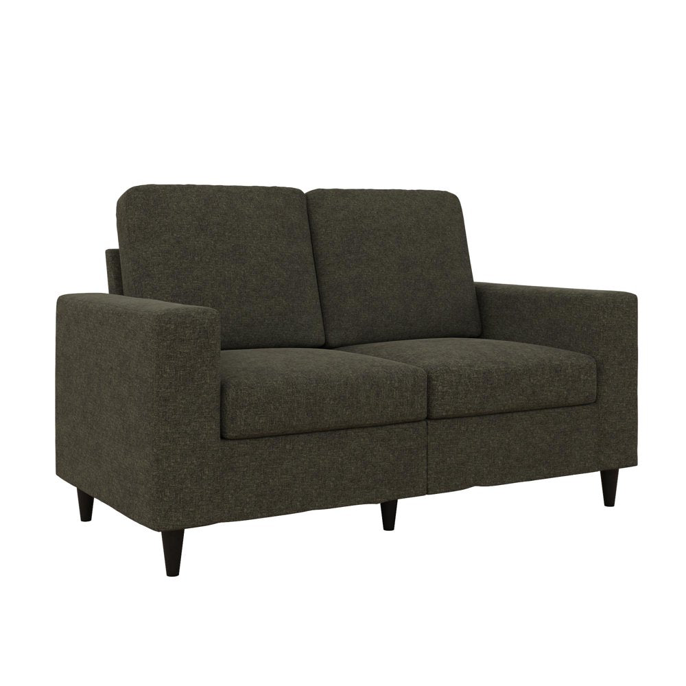 2 Seater Cooper Gray Linen Corduroy Loveseats 