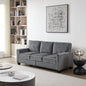 Modern Oversized Corduroy Couch with 2 Removable Storage Boxes