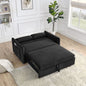 55'' Modern Convertible Pull-Out Oversized Corduroy Couch with 2 Side Pockets