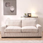 3 Seater Luxe Oversized Corduroy Couch with Sleek Design