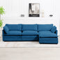 76.8" Modern 2 Seater Navy Corduroy Loveseats for Living Room