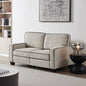 Modern Oversized Corduroy Couch with 2 Removable Storage Boxes