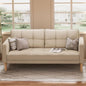 Gray Oversized Corduroy Couch with Large Storage Pockets