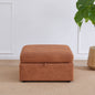 L Shaped Modular Oversized Corduroy Couch with Storage Ottoman