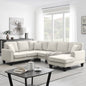 Convertible Modular U Shaped Oversized Corduroy Couch with Chaise