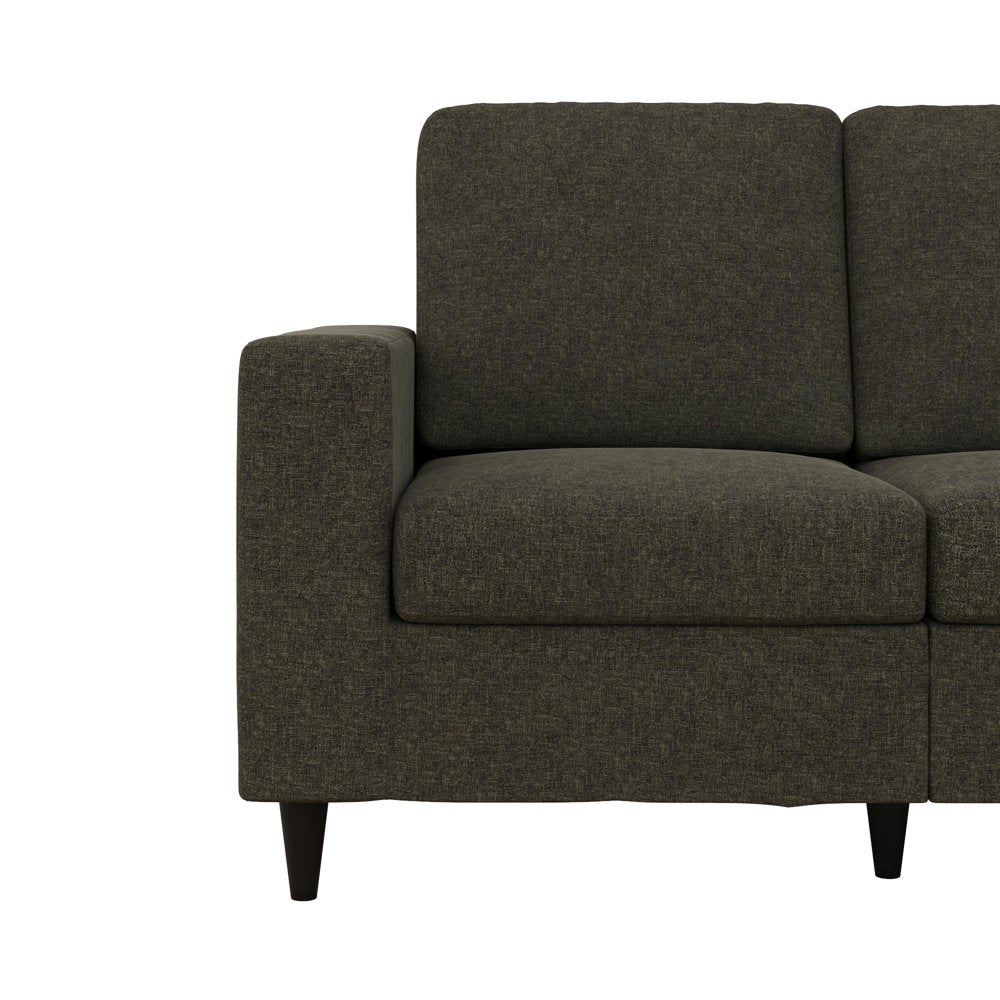 2 Seater Cooper Gray Linen Corduroy Loveseats 