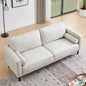 3 Seat 78.9'' Modern Camel Oversized Corduroy Couch with Square Arm