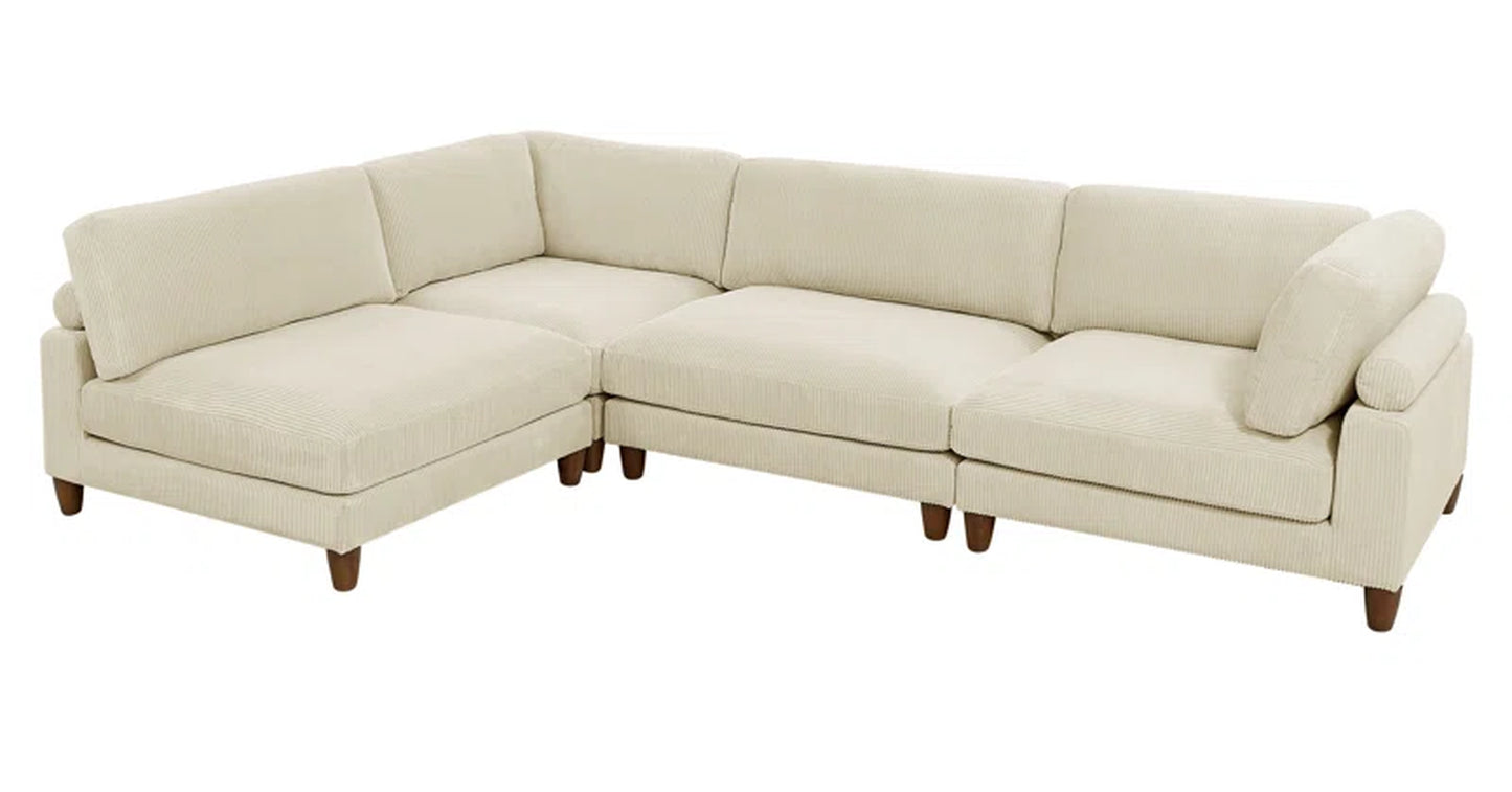 Harmon 4 - Piece Corduroy Corner Sectional