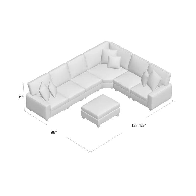 Samual 7 - Piece Upholstered Sectional