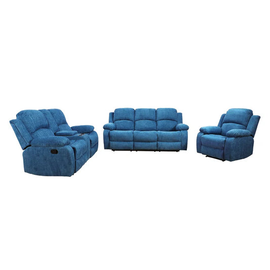 Branscome Mountain Majesty 3-Piece Reclining Corduroy Couch Set