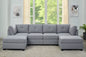 Ashdown Elite 6-Piece Sectional Corduroy Couch