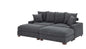 Arzuaga Majestic Retreat 4 - Piece Upholstered Sectional Corduroy Couch