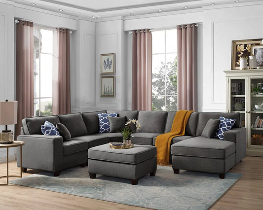 Wyrick 7 - Piece Upholstered Sectional