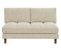 Greek 57'' Upholstered Corduroy Loveseat