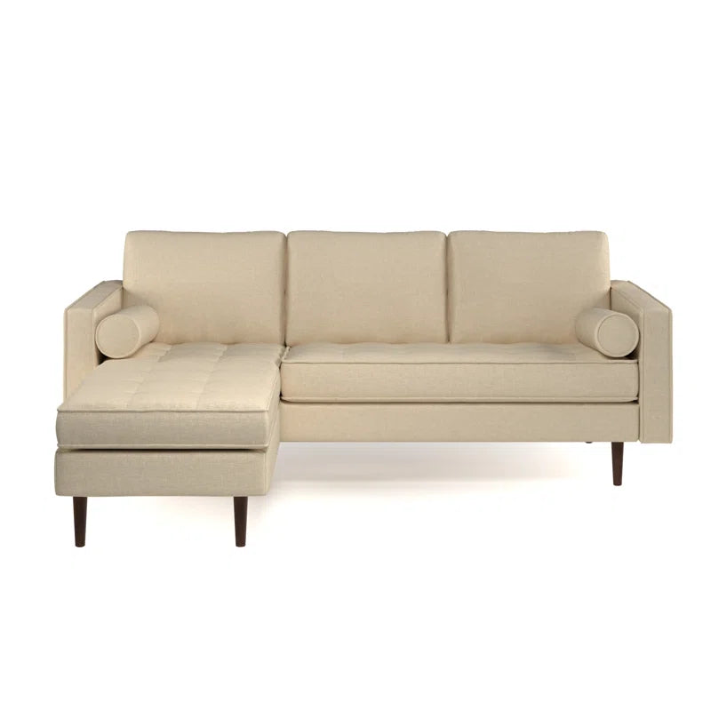 Geo Versatile 2-Piece Upholstered Sectional Corduroy Couch