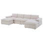 Anchoretta Grandeur 6-Piece Sectional Corduroy Couch