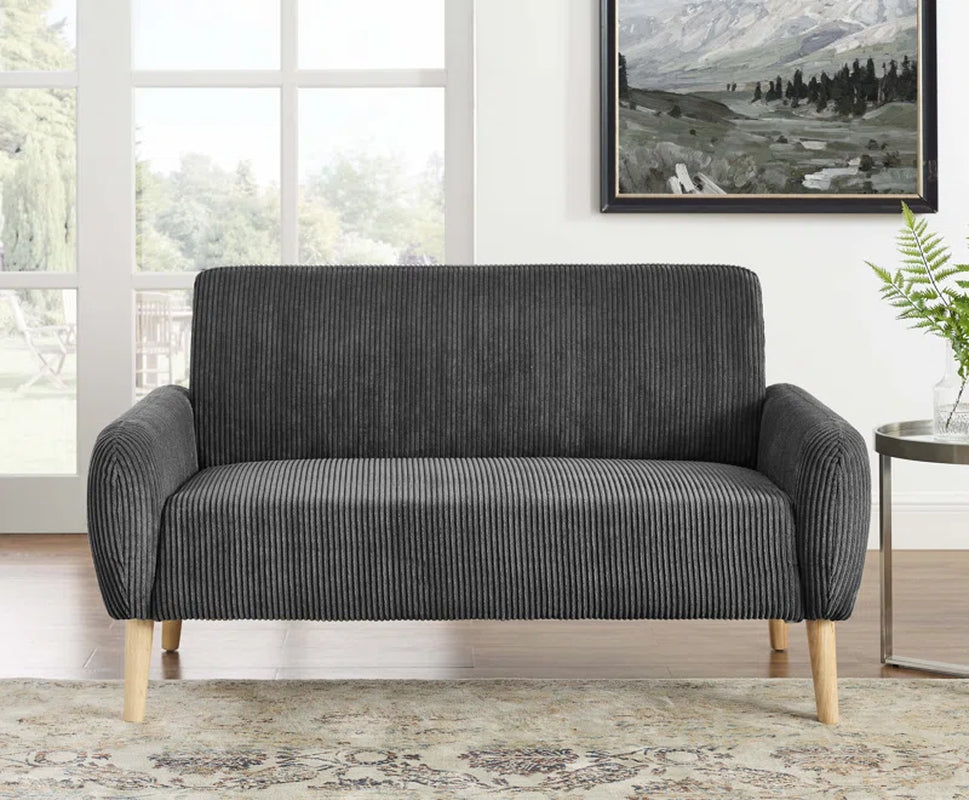 Paschall 57'' Upholstered Corduroy Loveseat