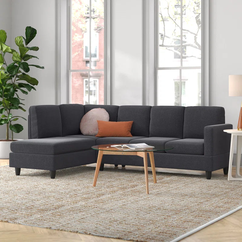 Renner 2 - Piece Upholstered Sectional Corduroy Couch