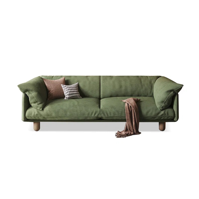 Planet Earth Green Large Oversized Corduroy Sofa