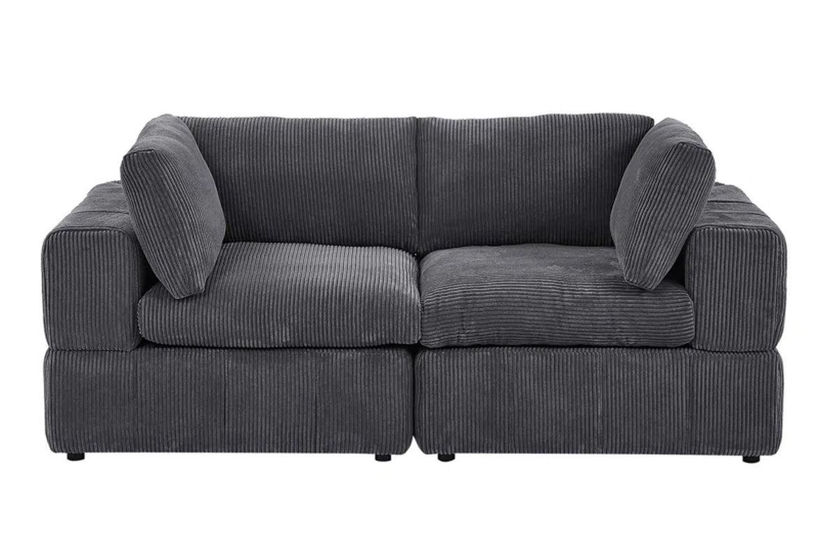 Rocky Ridge 79'' Mountain Majesty Upholstered Corduroy Couch