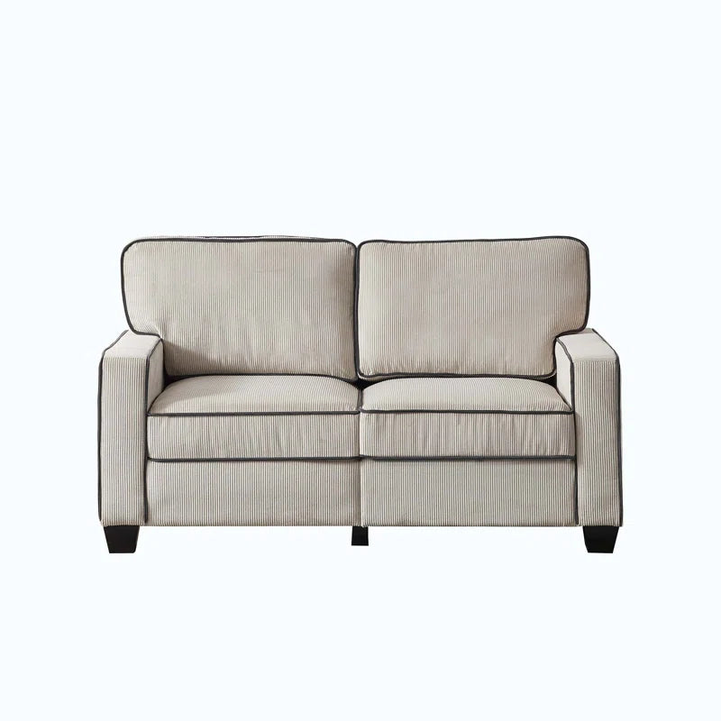 Harmony Nest 57'' Upholstered Loveseat Corduroy Couch