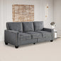 Francenia Elegance 81'' Upholstered Sofa Corduroy Couch