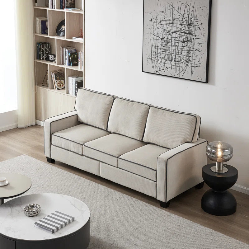 Elite Comfort 81'' Upholstered Sofa Corduroy Couch
