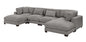 Andreco 6 - Piece Modular Corduroy Sectional