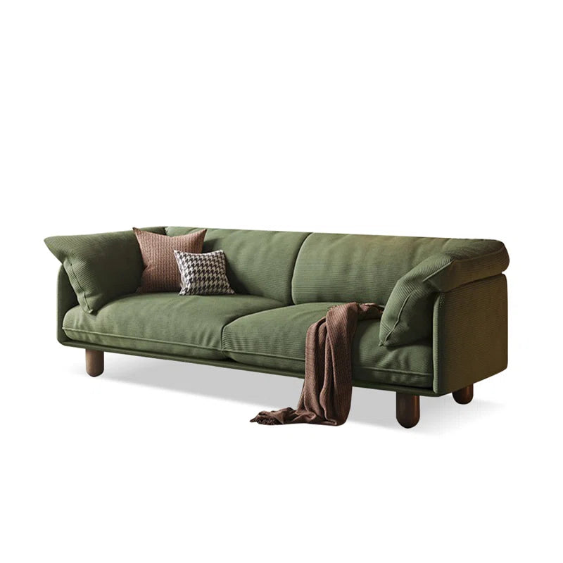 Planet Earth Green Large Oversized Corduroy Sofa