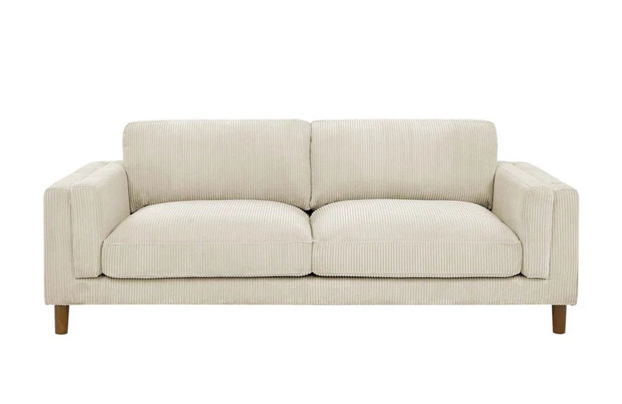 Larisey Elegance 87'' Upholstered Sofa Corduroy Couch