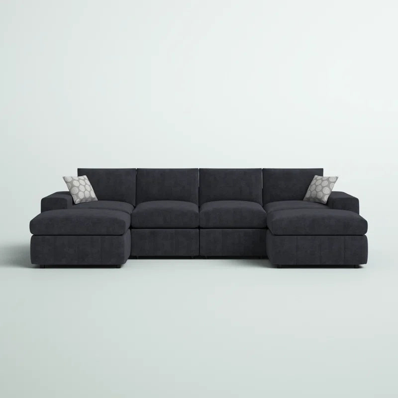 Anchoretta Grandeur 6-Piece Sectional Corduroy Couch