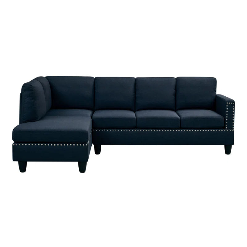 Renner 2 - Piece Upholstered Sectional Corduroy Couch