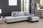 Lasharon 2-Piece Upholstered Sectional Corduroy Couch