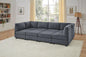 Serene Elegance 120" Wide Symmetrical Modular Sectional with Ottoman