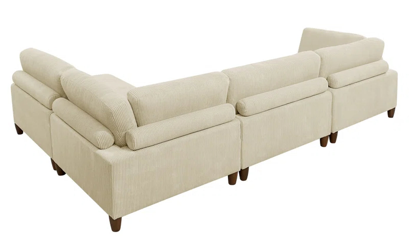 Harmon 4 - Piece Corduroy Corner Sectional