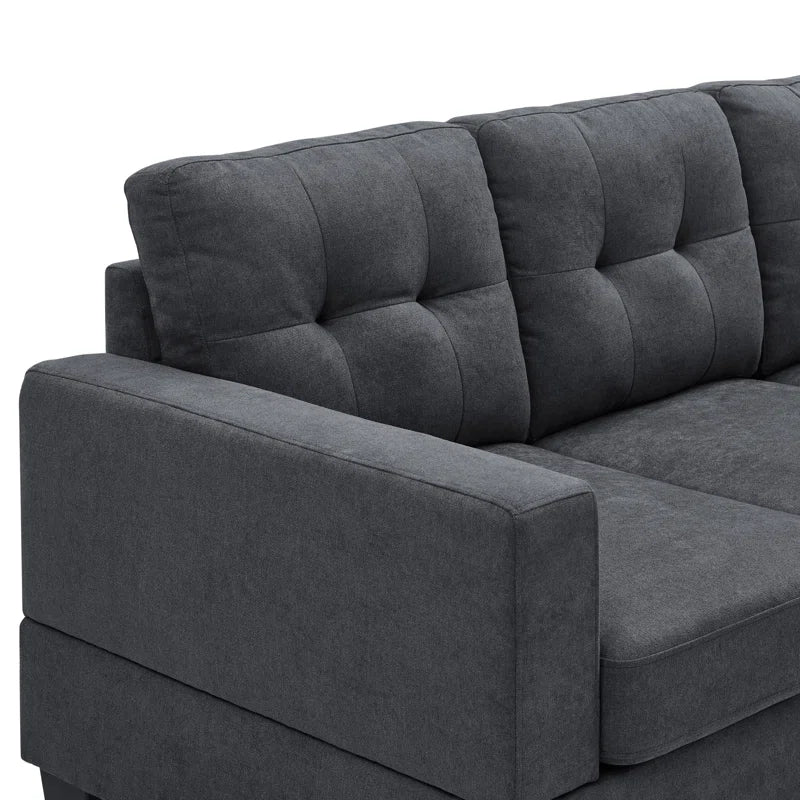 Adryel Elegance 2-Piece Sectional Corduroy Couch