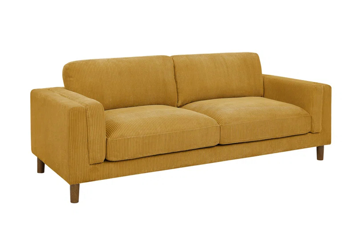 Larisey Elegance 87'' Upholstered Sofa Corduroy Couch