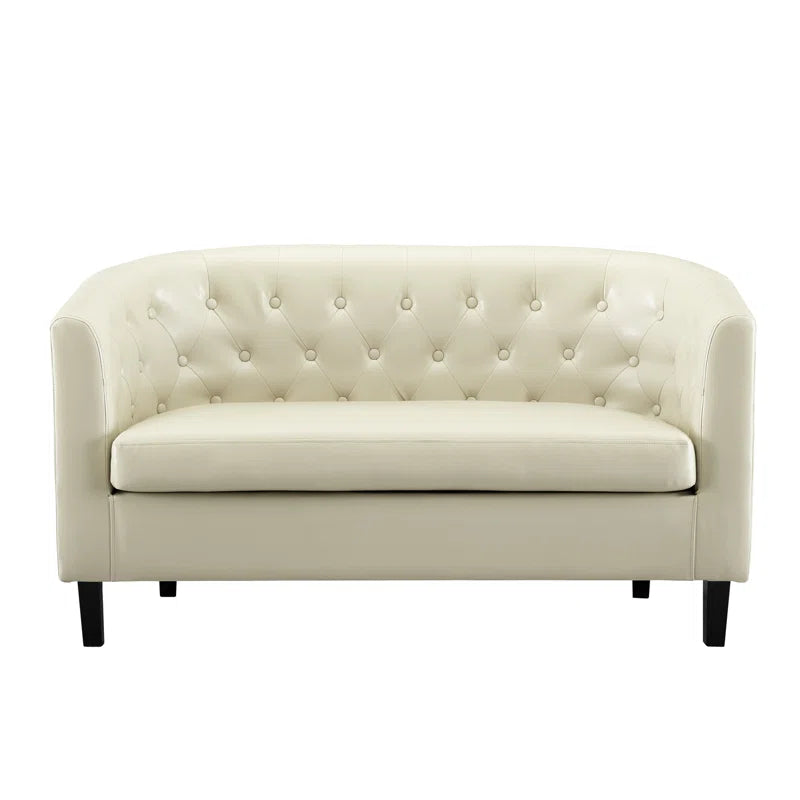 Engelhardt Sunlit Cream 2-Seater Corduroy Couch