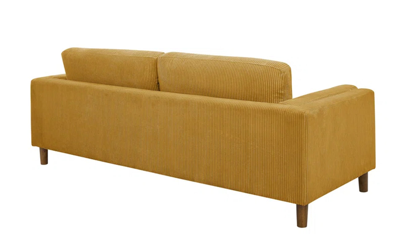 Larisey Elegance 87'' Upholstered Sofa Corduroy Couch