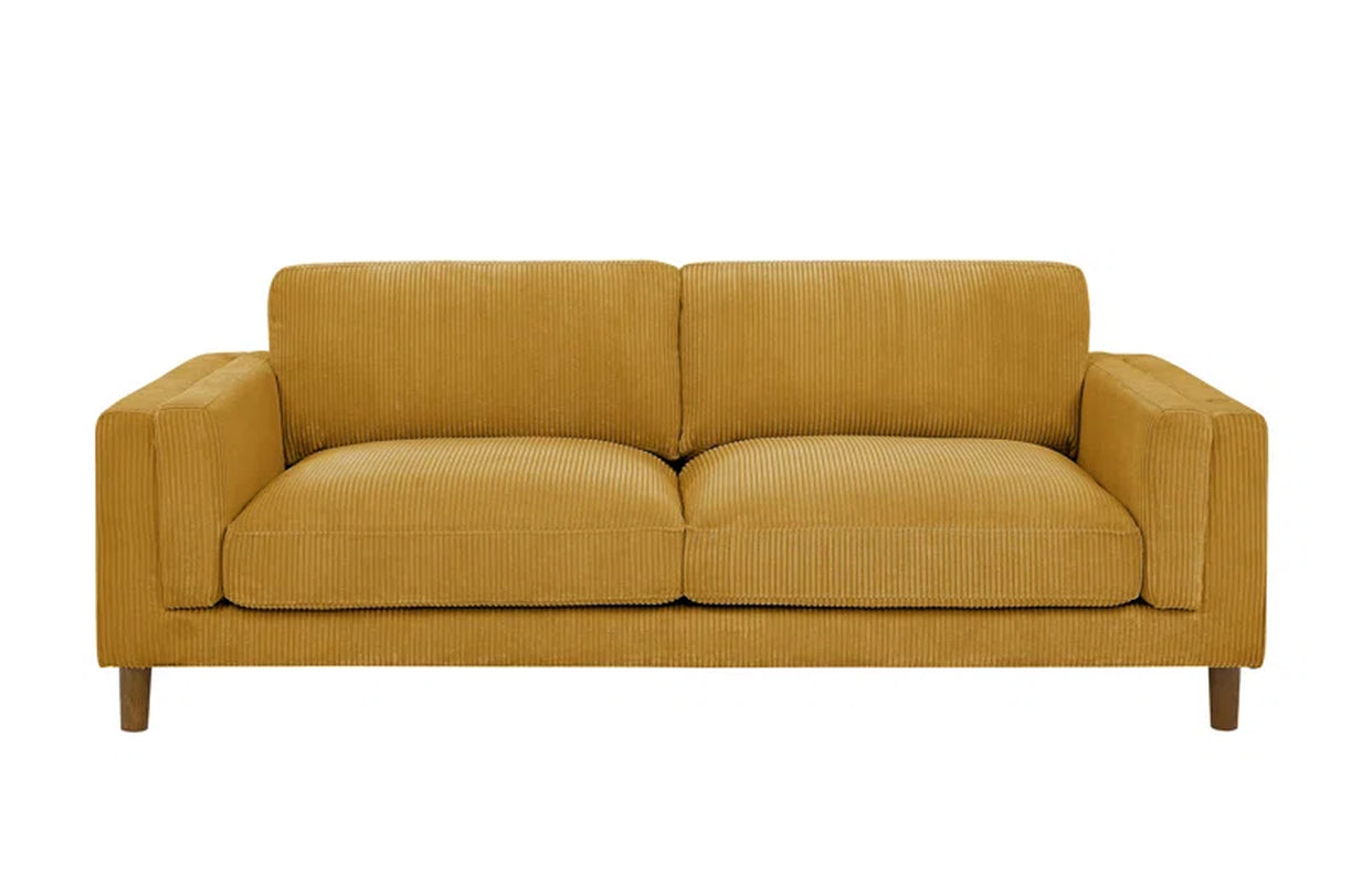 Larisey Elegance 87'' Upholstered Sofa Corduroy Couch