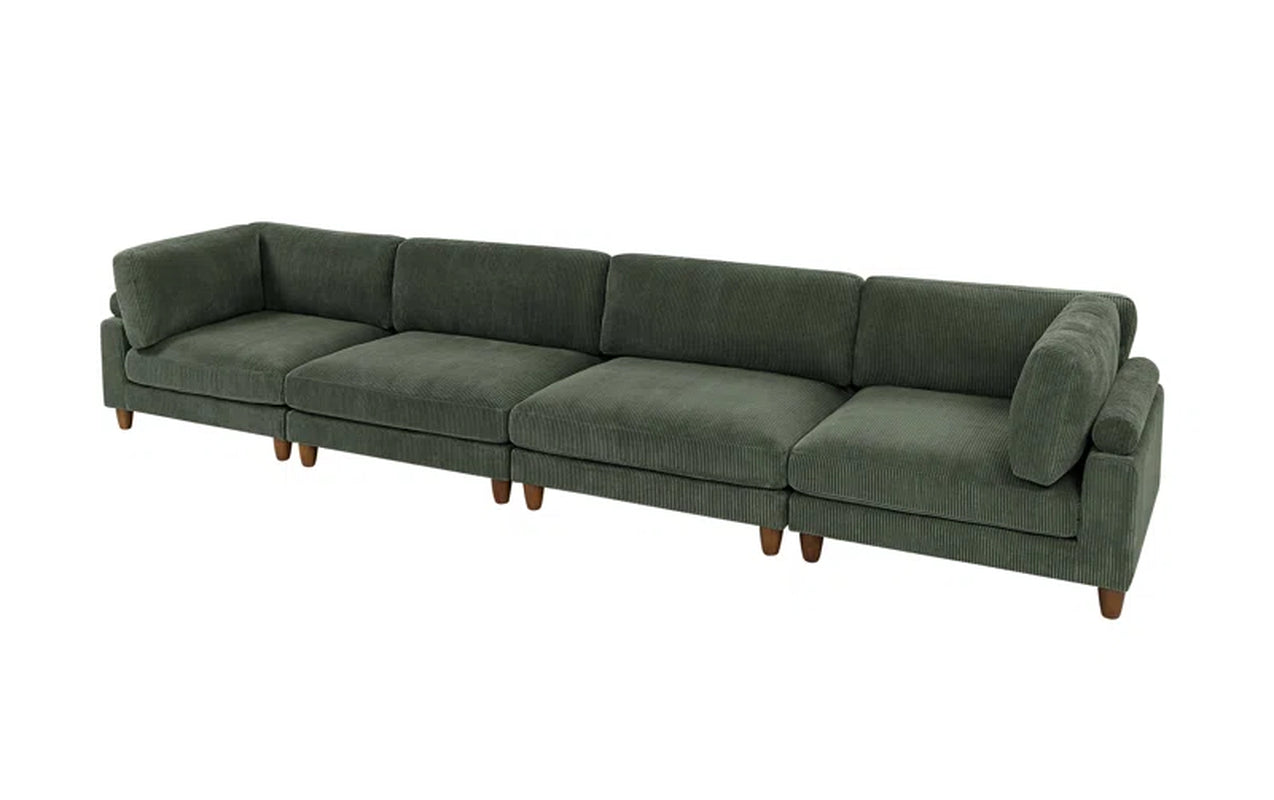 Harmon 4 - Piece Corduroy Corner Sectional