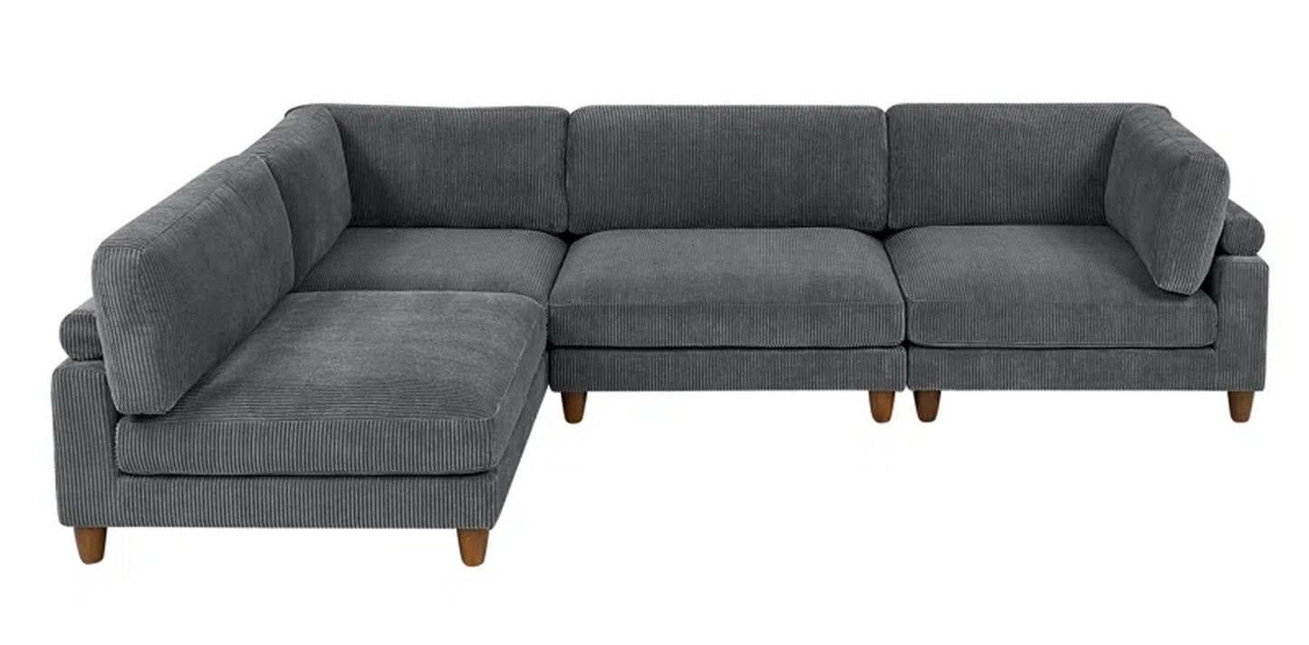 Harmon 4 - Piece Corduroy Corner Sectional